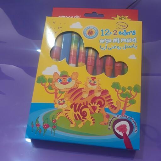 پاستل  12 رنگ آریا